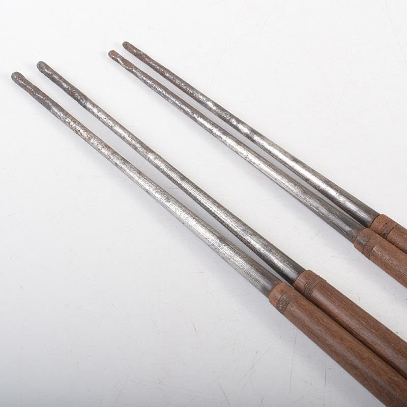 茶道具 桜木正義造 古鉄 桑柄火箸 二組 共箱 V R7517 【公式通販】