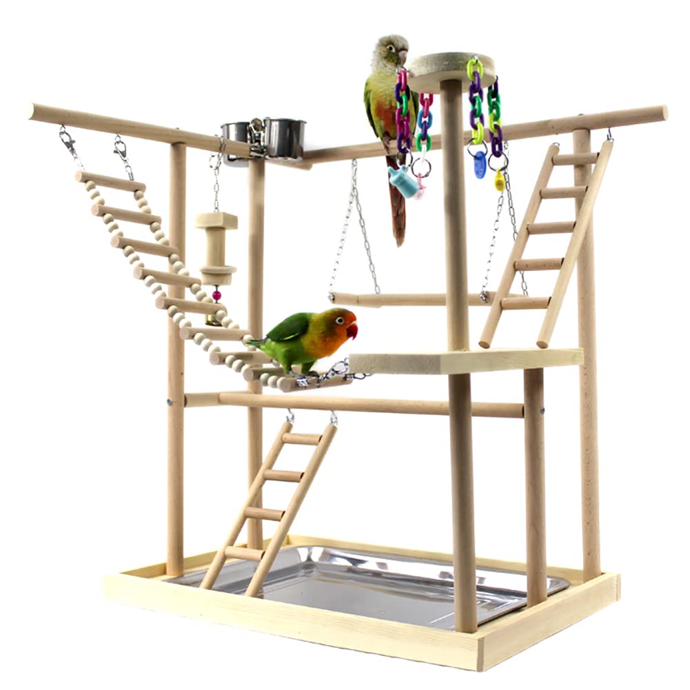 ことりのおおきなあそびばインコバードジムバードアスレチックブランコ