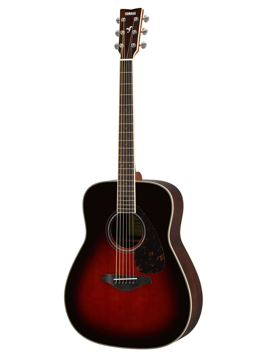 Amazon.com: Yamaha FG830 Solid Top Acoustic Guitar, Tobacco