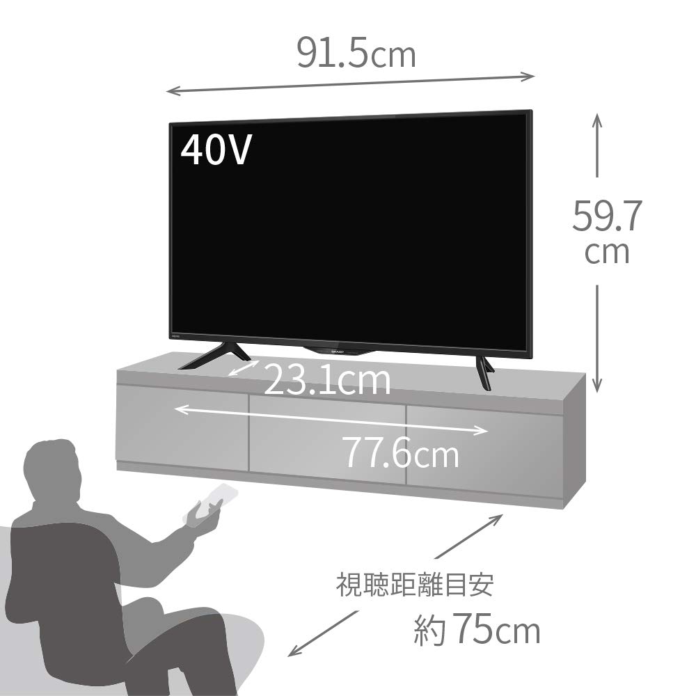 SHARP 4K対応40インチ液晶テレビ 4T-C40BH1 2019年製