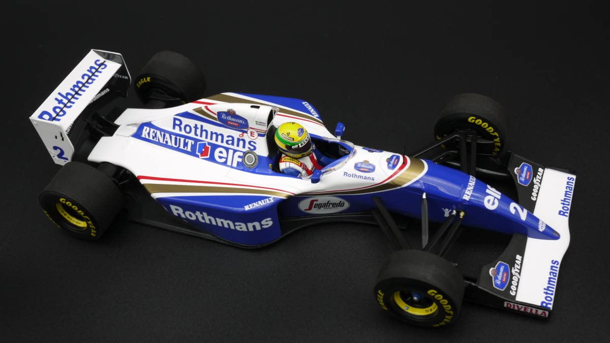 1/18 ウィリアムズ FW16 ポールリカール ロスマンズ仕様 A.セナ F1 1