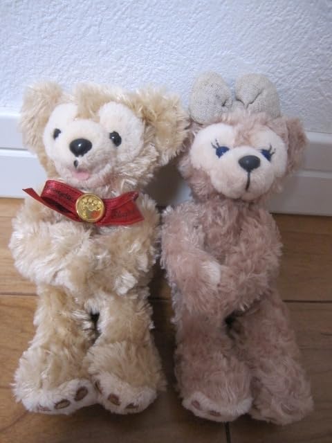 ディズニー 特大サイズ白タグダッフィーとシェリーメイ