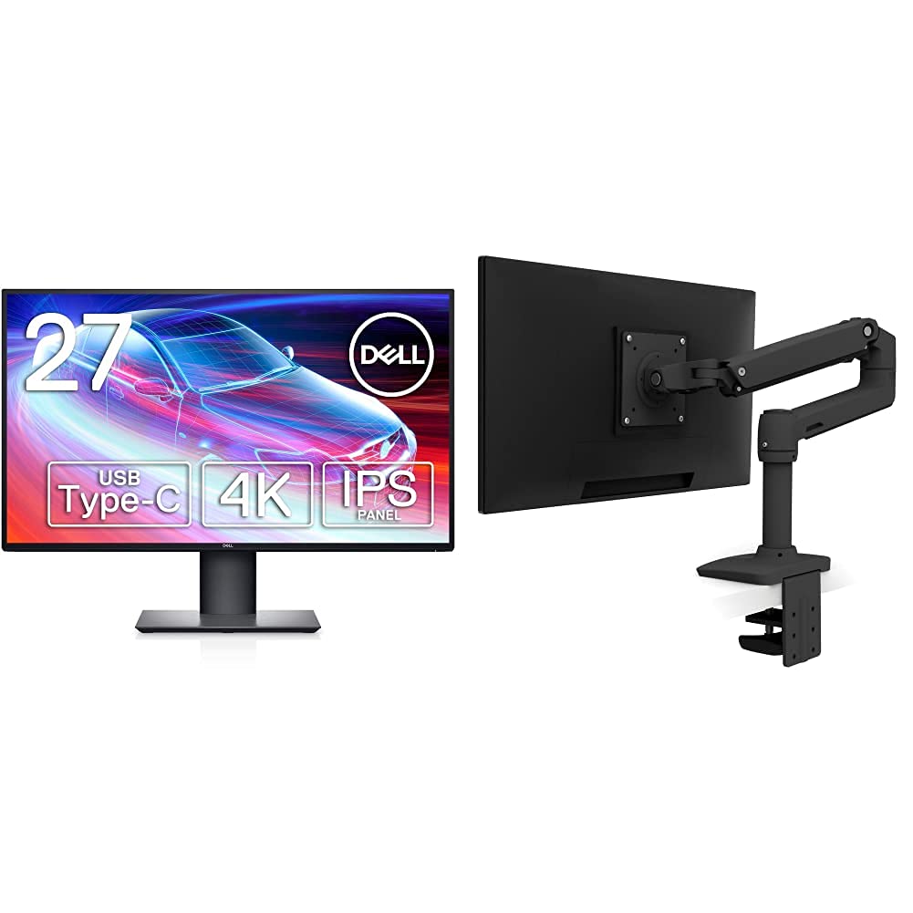 Dell U2720QM 27インチ 4K エルゴトロン LX モニターアーム Amazon.co