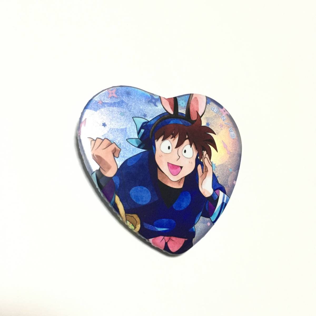 土井半助 ハート缶バッジ 忍たま乱太郎 ナンジャタウン 土井半助