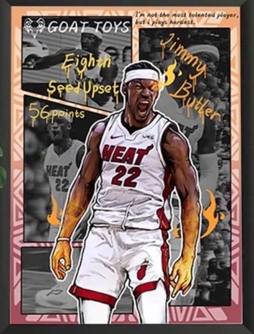 直筆サイン入り写真 ジミー・バトラー マイアミ・ヒート/フレーム別