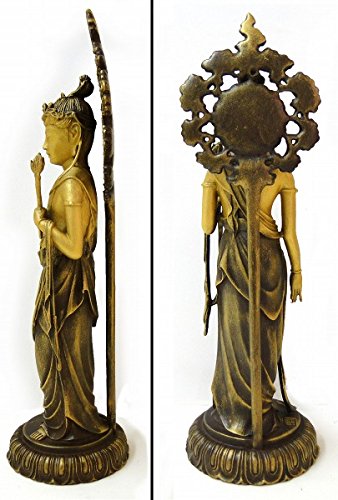 Amazon.co.jp: 高村光雲『聖観世音菩薩』ブロンズ像 銅像 仏像 彫像