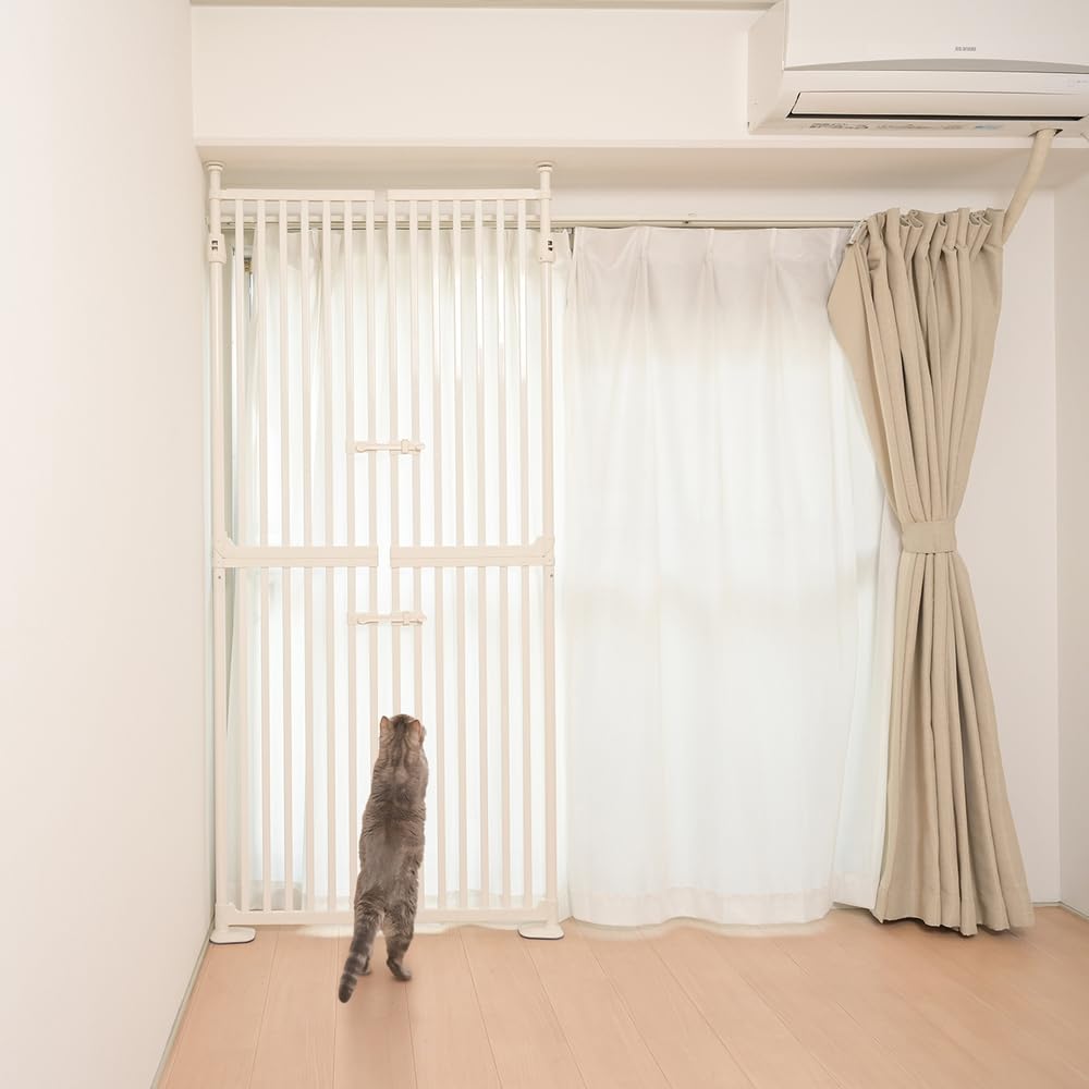 Amazon.co.jp: アイリスプラザ ペットゲート 猫 ゲート 飛び出し防止