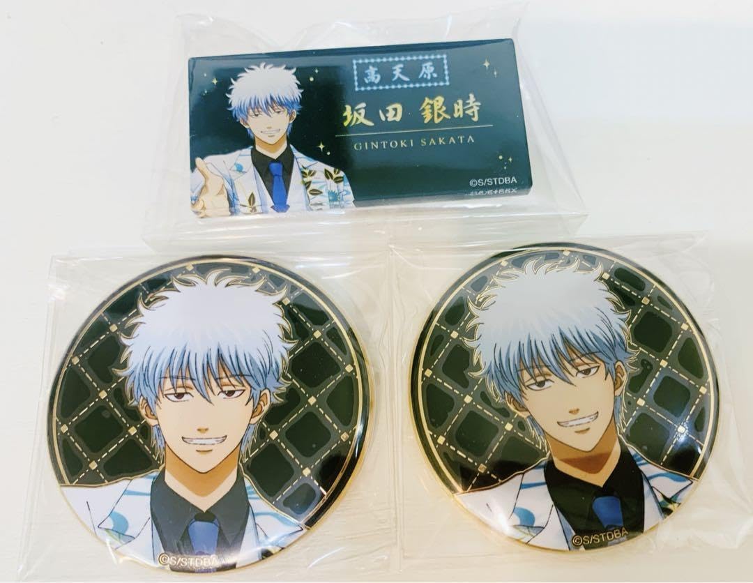 希少！ 銀魂 J-WORLD 夏のカブト祭り 缶バッジ ギントキコガネ 銀時