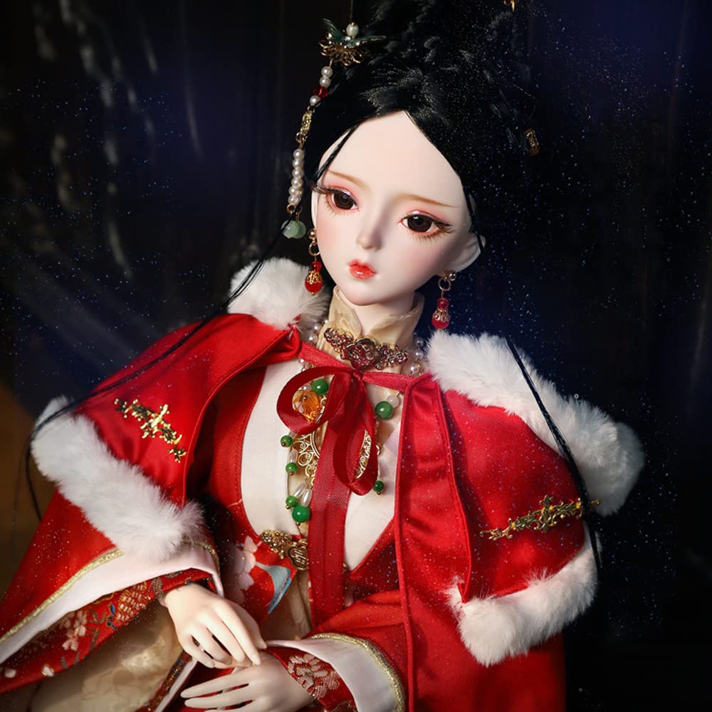 ✴アンティーク 「中国ペア人形」✴頭と手足は陶製・清朝時代の服装と