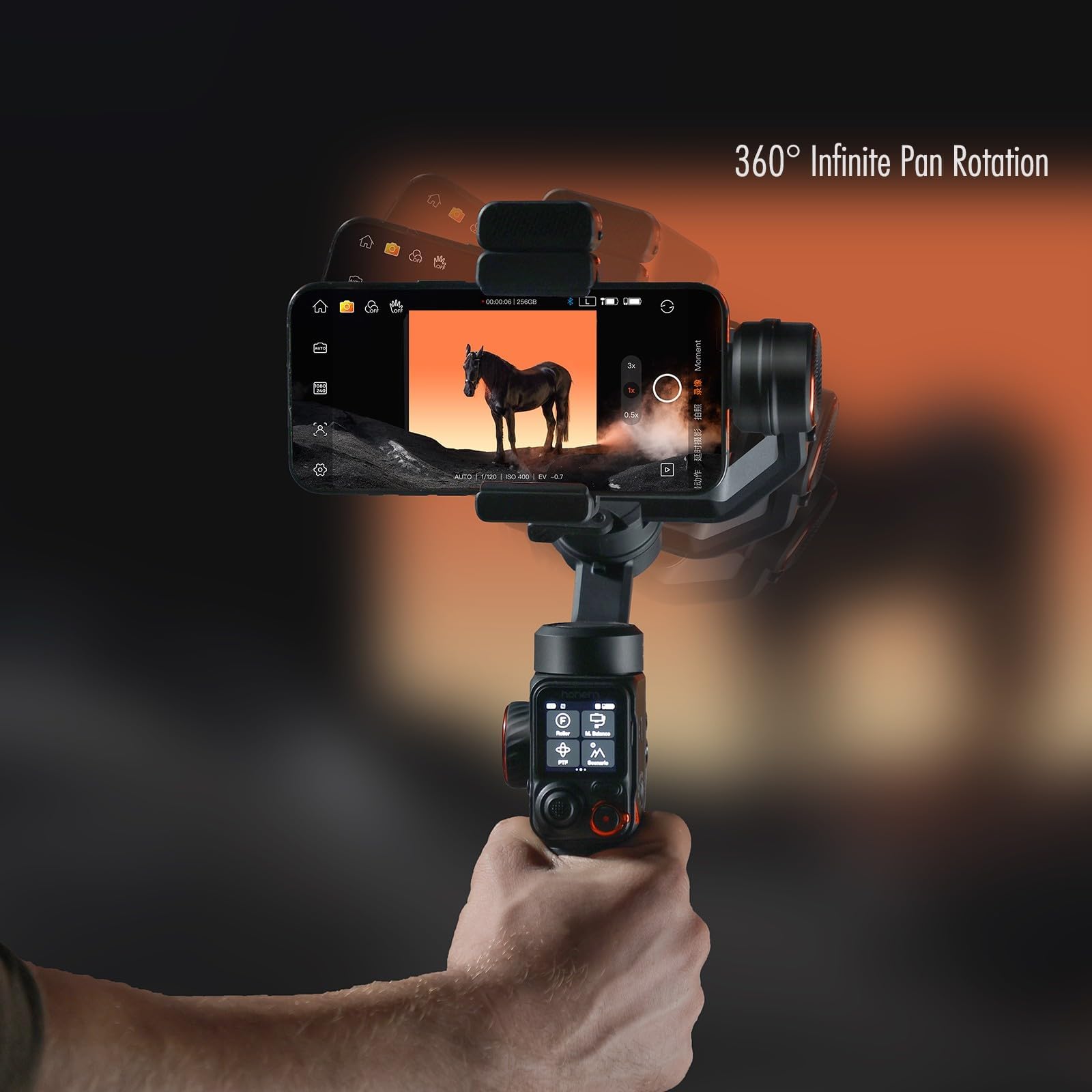 Hohem HPG-M7 iSteady M7 AI Tracking Smartphone Gimbal : Amazon.com