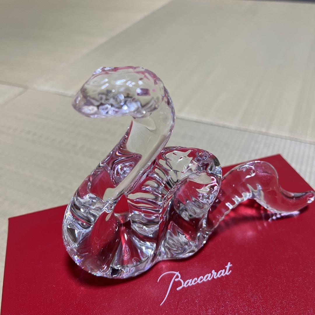 Baccarat バカラ 蛇 ヘビ 節約 干支 偲】Baccarat バカラ クリスタル