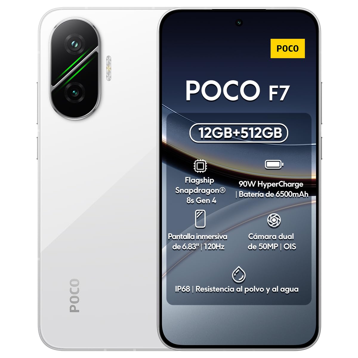 POCO F7 ホワイト 12GB RAM 256 ROM POCO F7 ホワイト 12GB RAM 256
