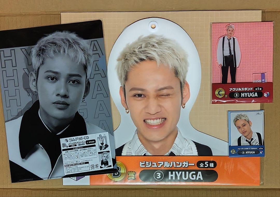 コムドットくじ BCDE賞 ハンガー アクリルスタンド クリアファイル