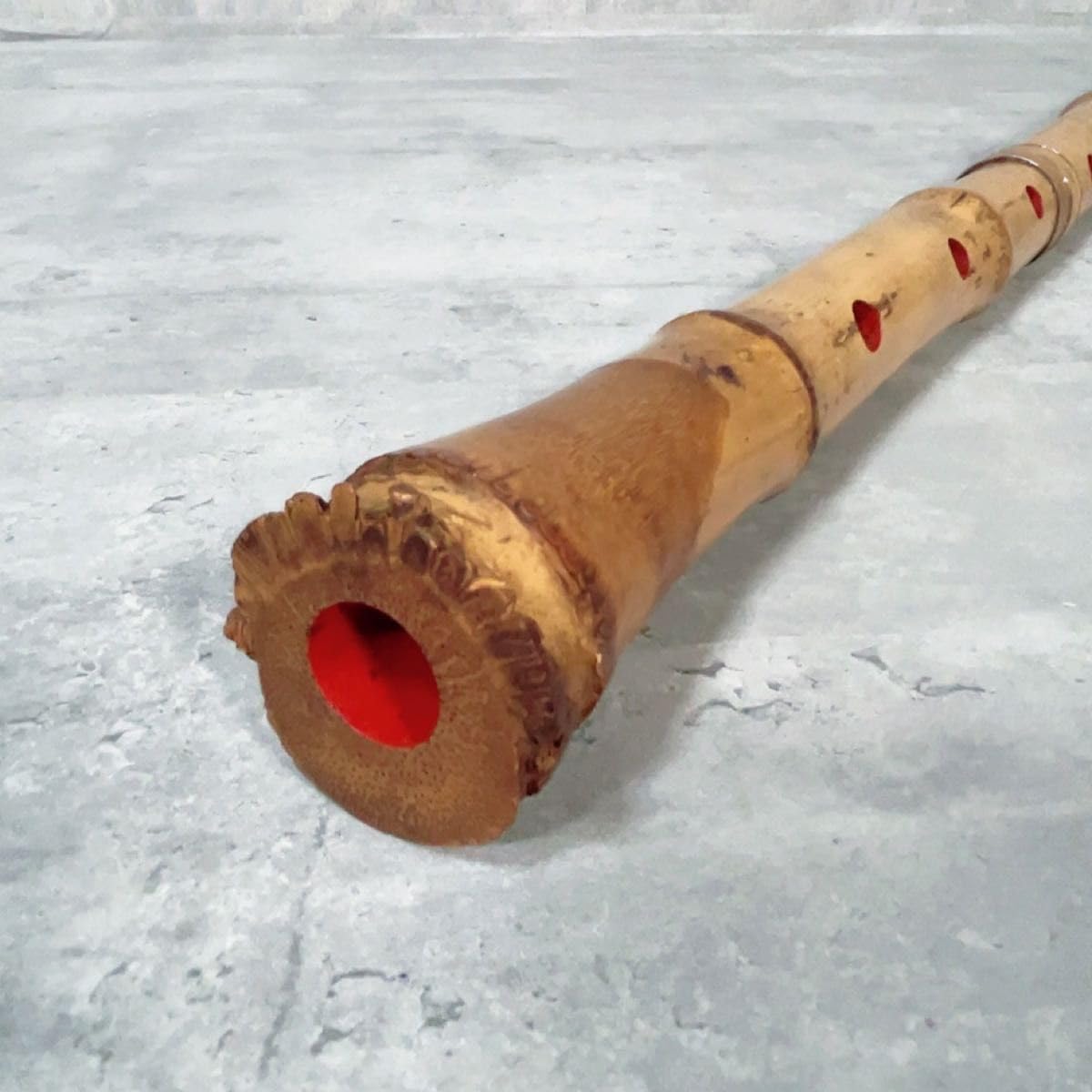 尺八 琴古流 一尺八寸 銀継 美品 尺八 琴古流 在銘 一尺八寸管 籐巻き