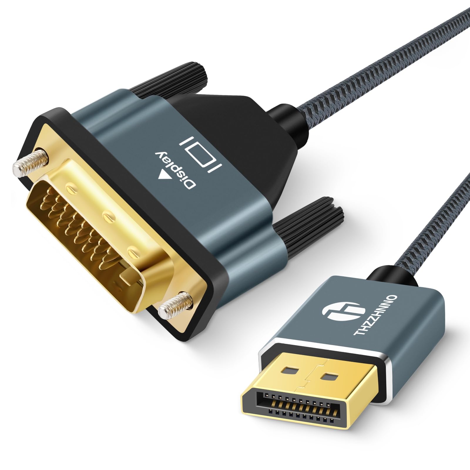 Amazon.co.jp: Thzzhnno DisplayPort to DVI 変換ケーブル 0.5M、DP to