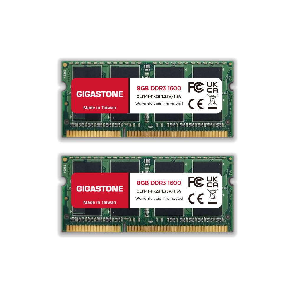 DDR3 RAM Laptop Only】 GIGASTONE 16GB Kit (2x8GB) DDR3/DDR3L