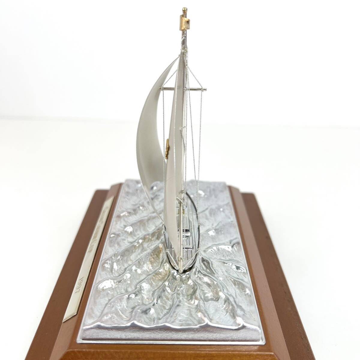 銀製 ヨット TAKEHIKO 武比古 伝統工芸 硝子ケース付き 関工芸 置物