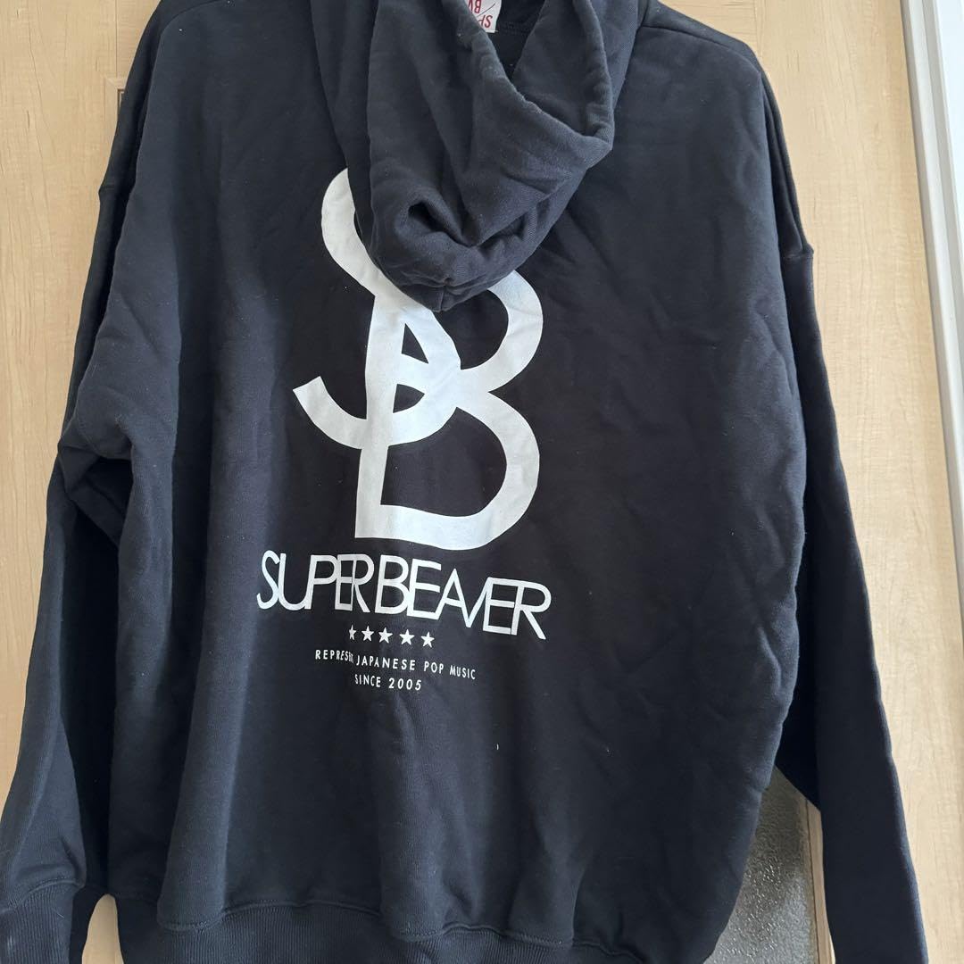 SUPER BEAVER ビックシルエットパーカー ブラック XLサイズ SBビック