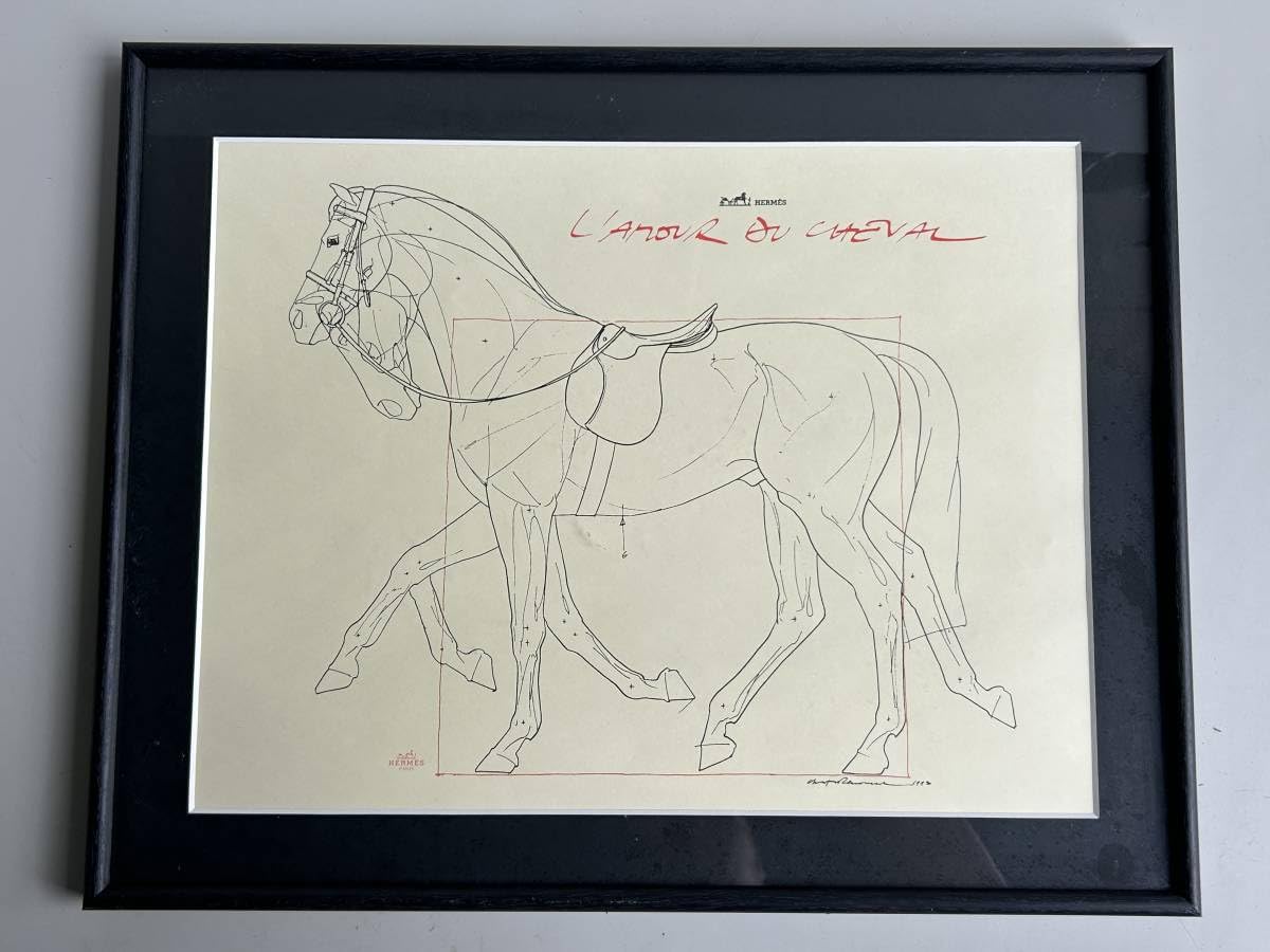 希少 エルメス 馬 デッサン デザイン ビンテージ 5/18までの出品 希少