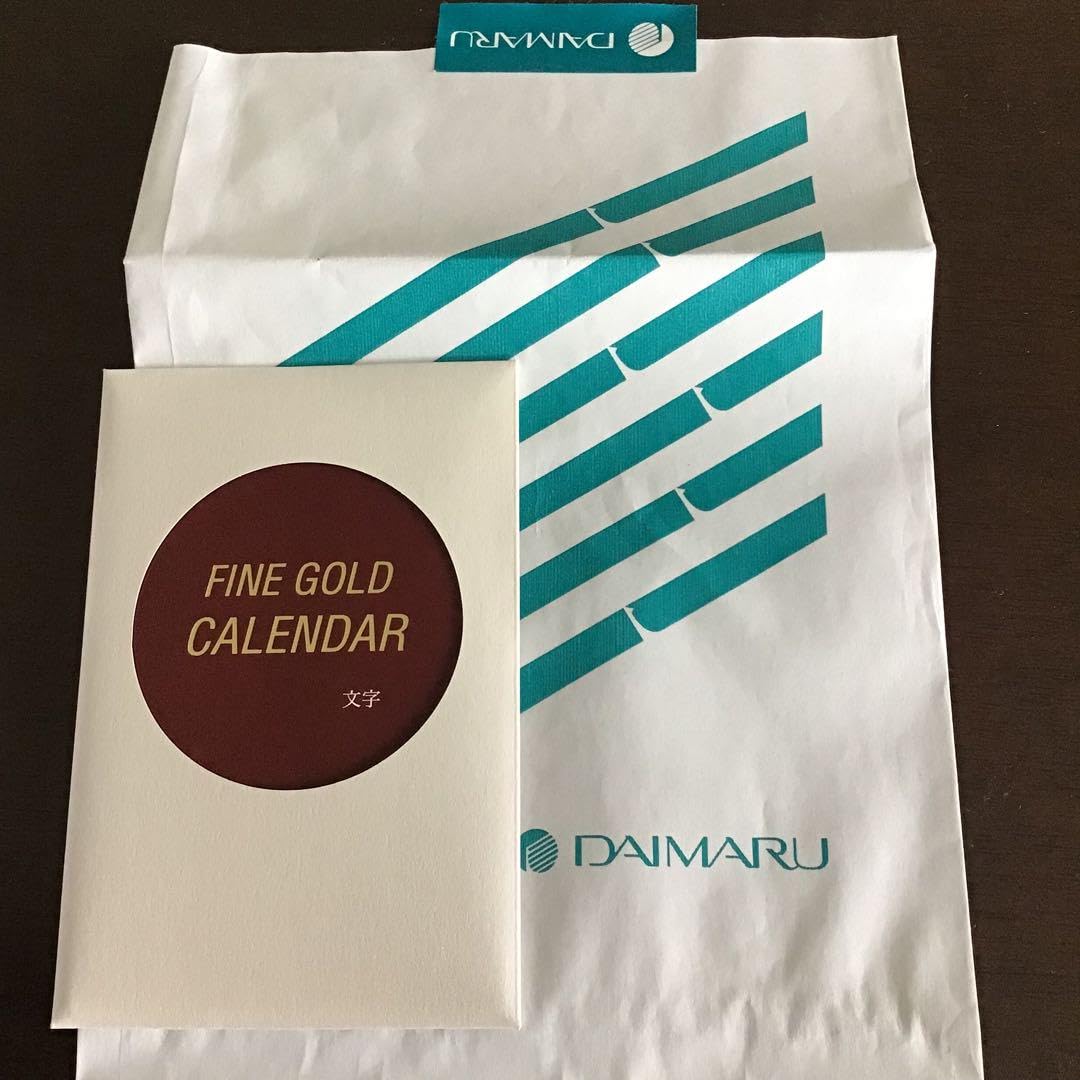 パイナップル3 三菱マテリアル 金箔カレンダー 2024 三菱マテリアル