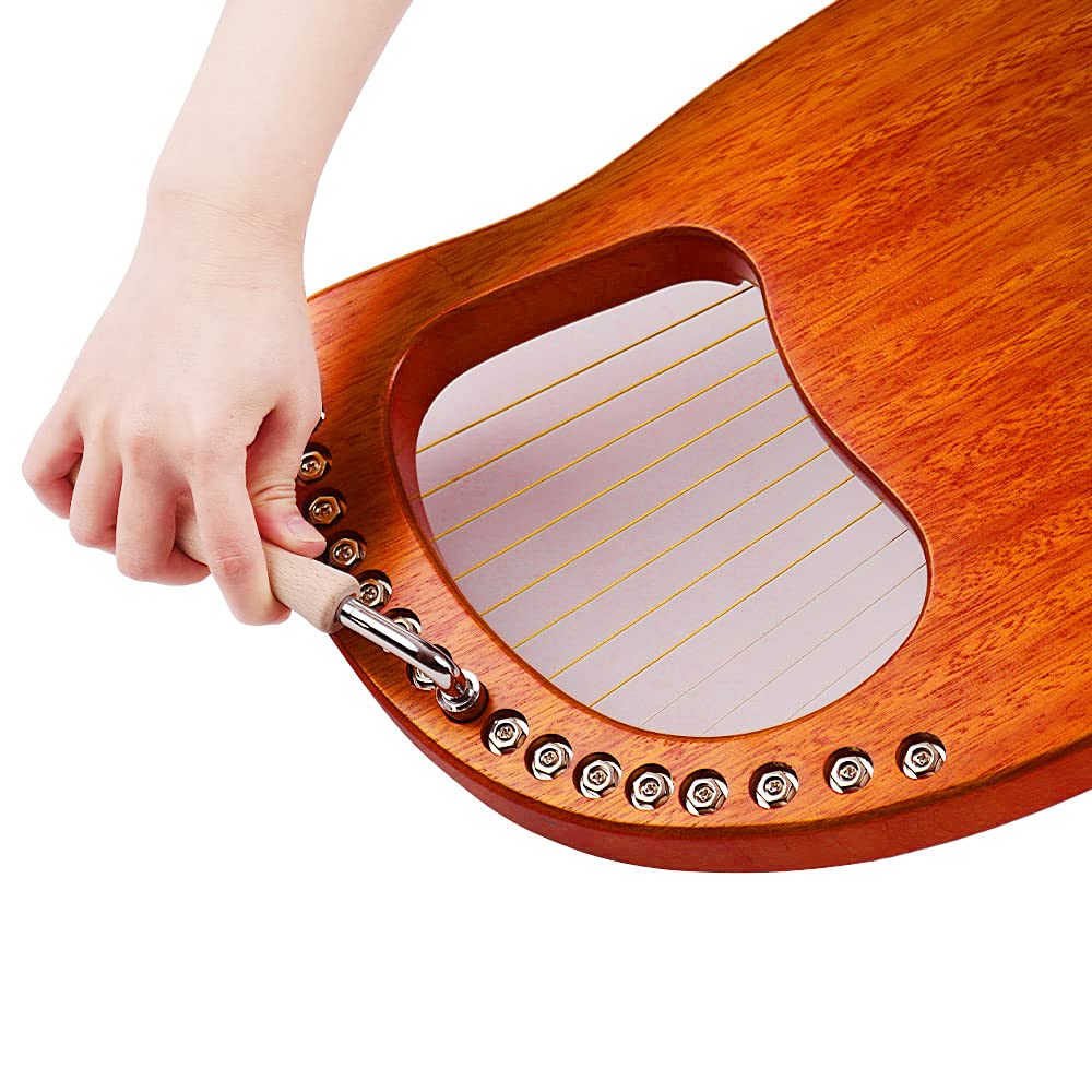Amazon | Walter.t 16弦木製ライアーハープ金属弦マホガニー木製弦楽器