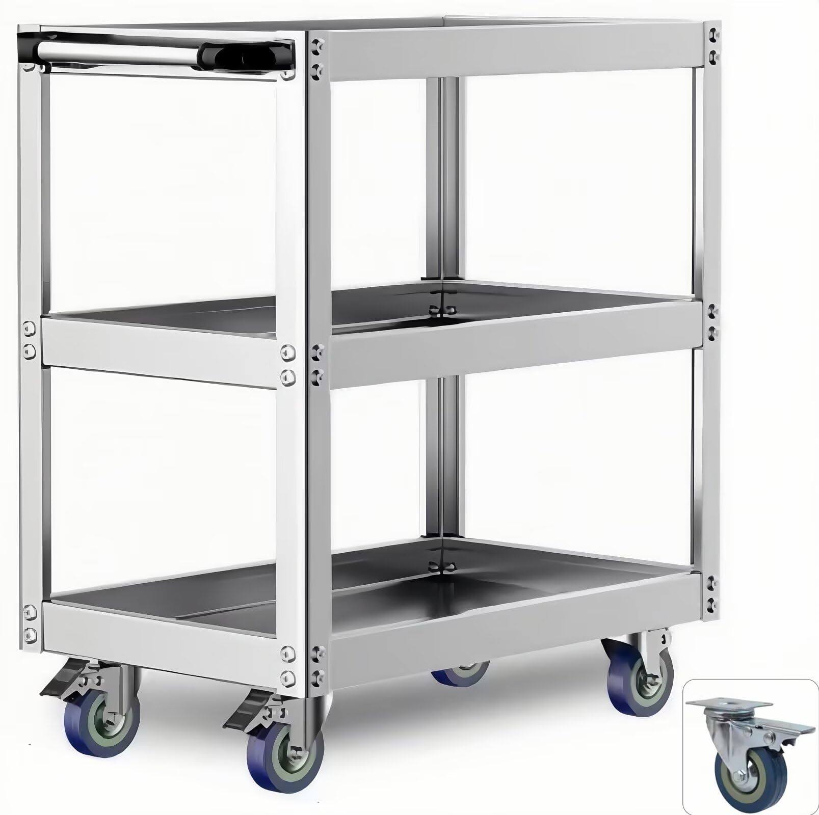 Amazon.co.jp: TUIYIDUO ステンレス製ツールカート 工具カート 3段【耐