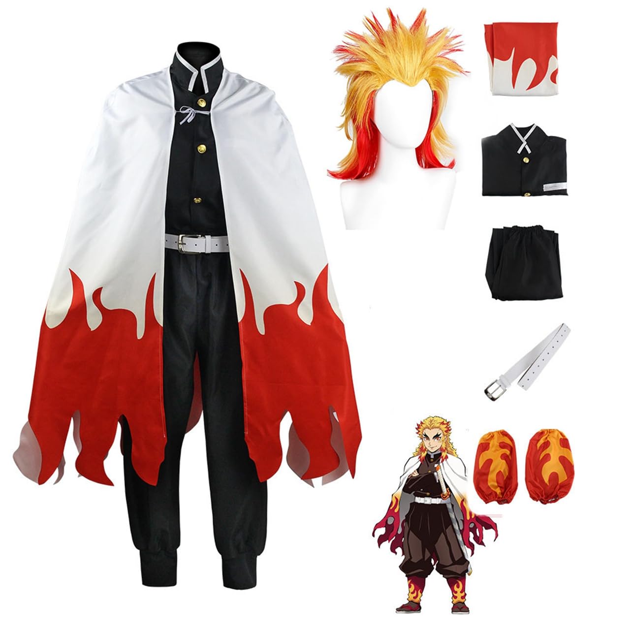 鬼滅の刃 風 鬼殺隊服 炎柱 煉獄杏寿郎 衣装 演出