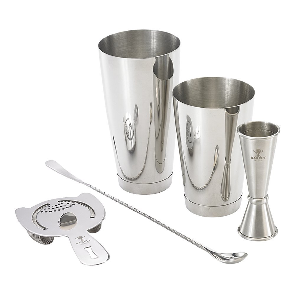 Amazon.com: Barfly M37101 Basics Cocktail Set, 5-Piece, Stainless