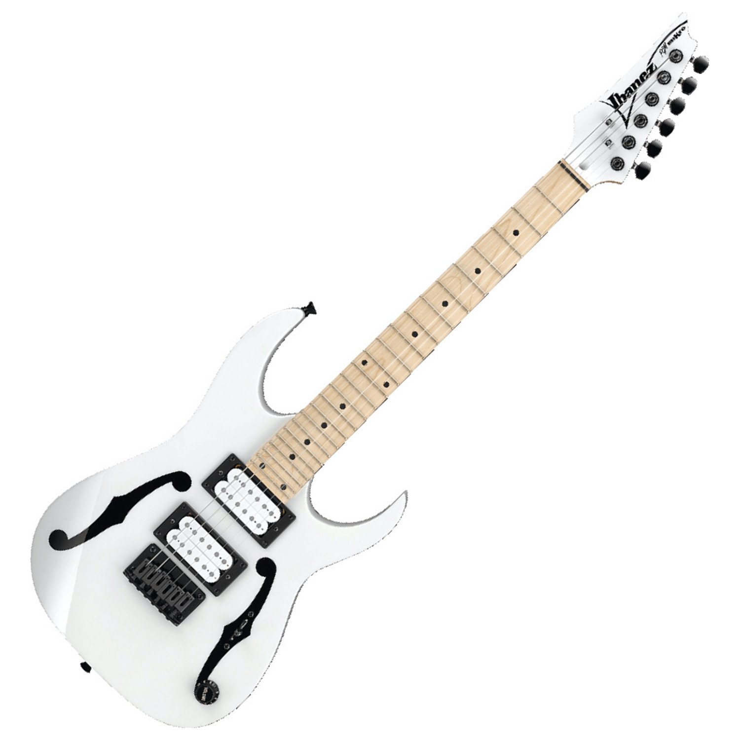 Amazon.com: Ibanez Paul Gilbert PGMM31 - White : Musical Instruments