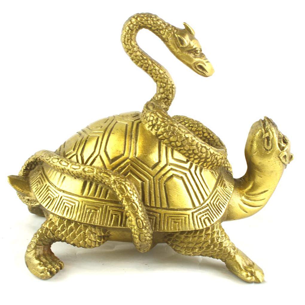 Rー143 オルゴナイト 置物 王冠亀さん 縁起物 風水 龍亀 ロングイ ー