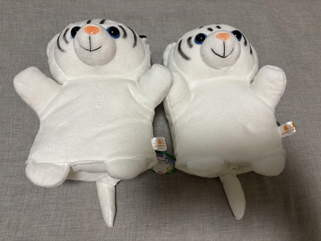 ホワイトタイガー パペット ぬいぐるみ ハンドパペット(リニューアル