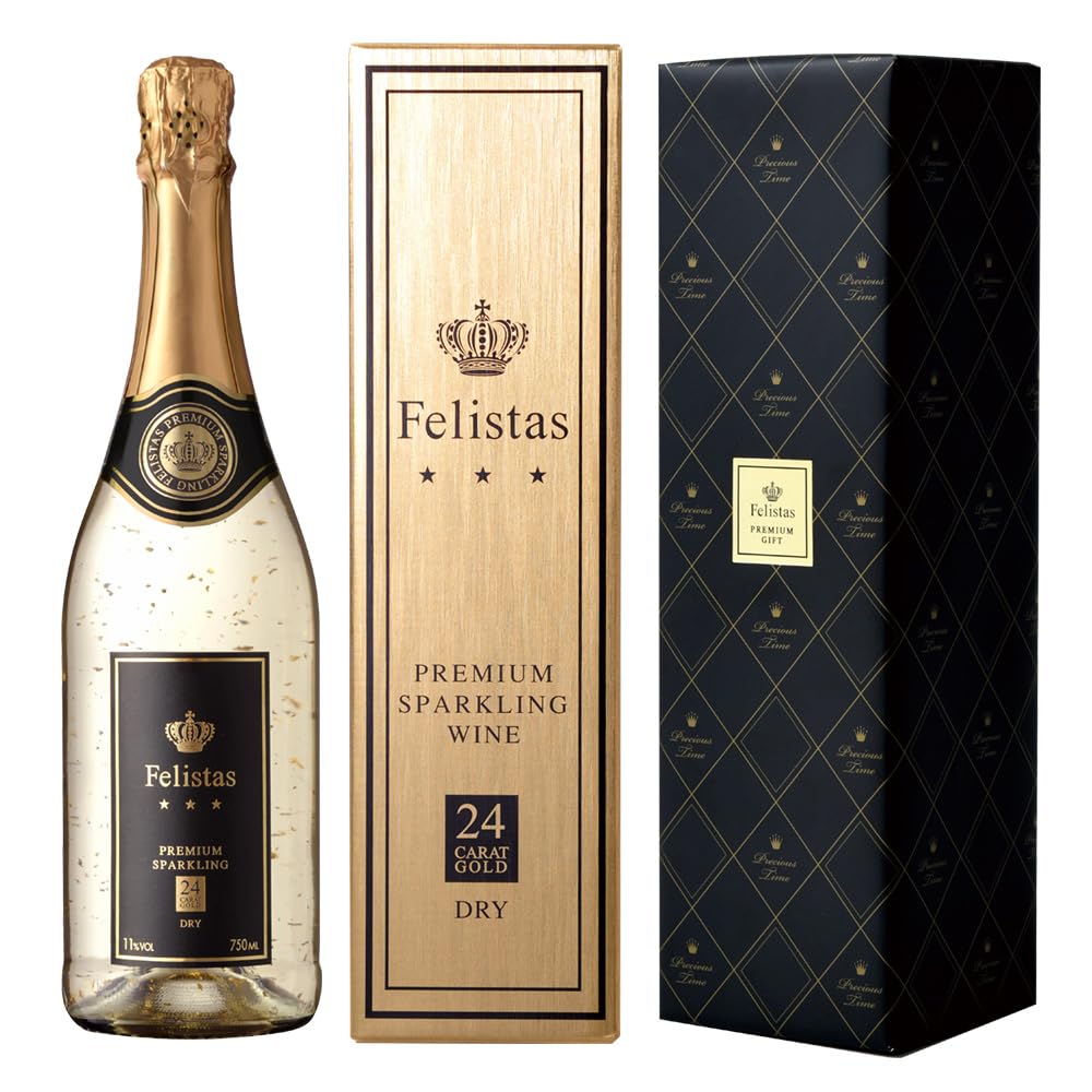 Amazon.co.jp: フェリスタス スパークリングワイン ギフト 金箔入り