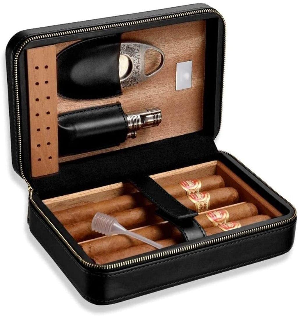 Amazon | シガーボックス 葉巻ケース シガーギフトボックス4携帯用
