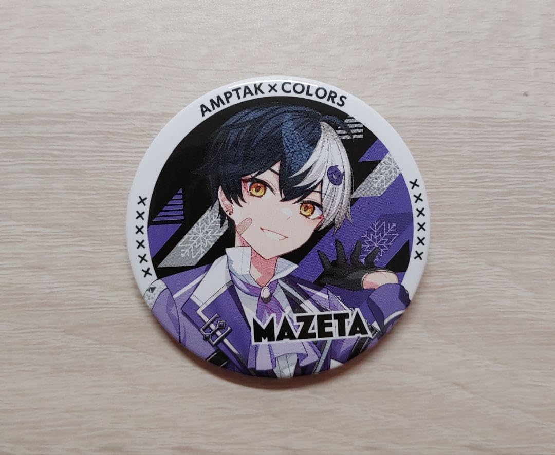 AMPTAK まぜ太 等身 直筆サイン入り 缶バッジ Amazon.co.jp: アンプ
