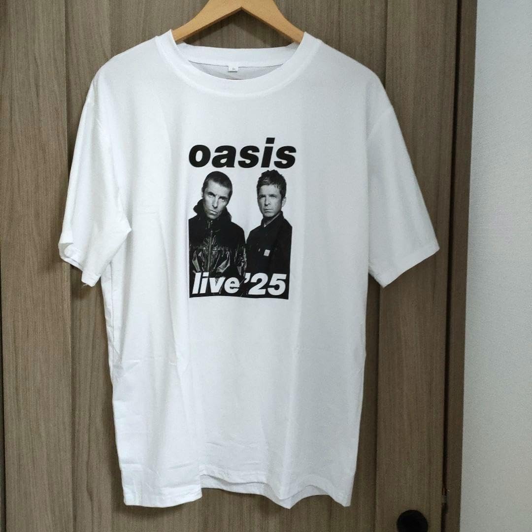Amazon.co.jp: オアシス バンドTシャツ oasis live 2025 ホワイト