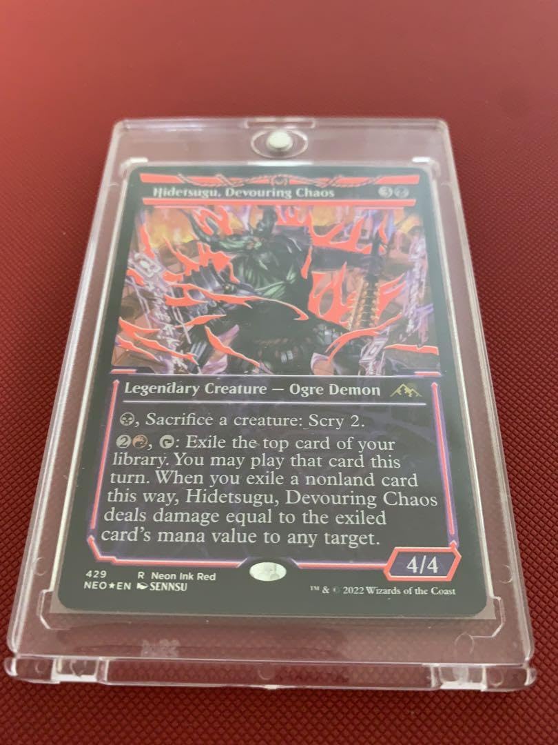 反抗の夜明けファイレクシア海外版ネオンインクFoil黄貪る混沌