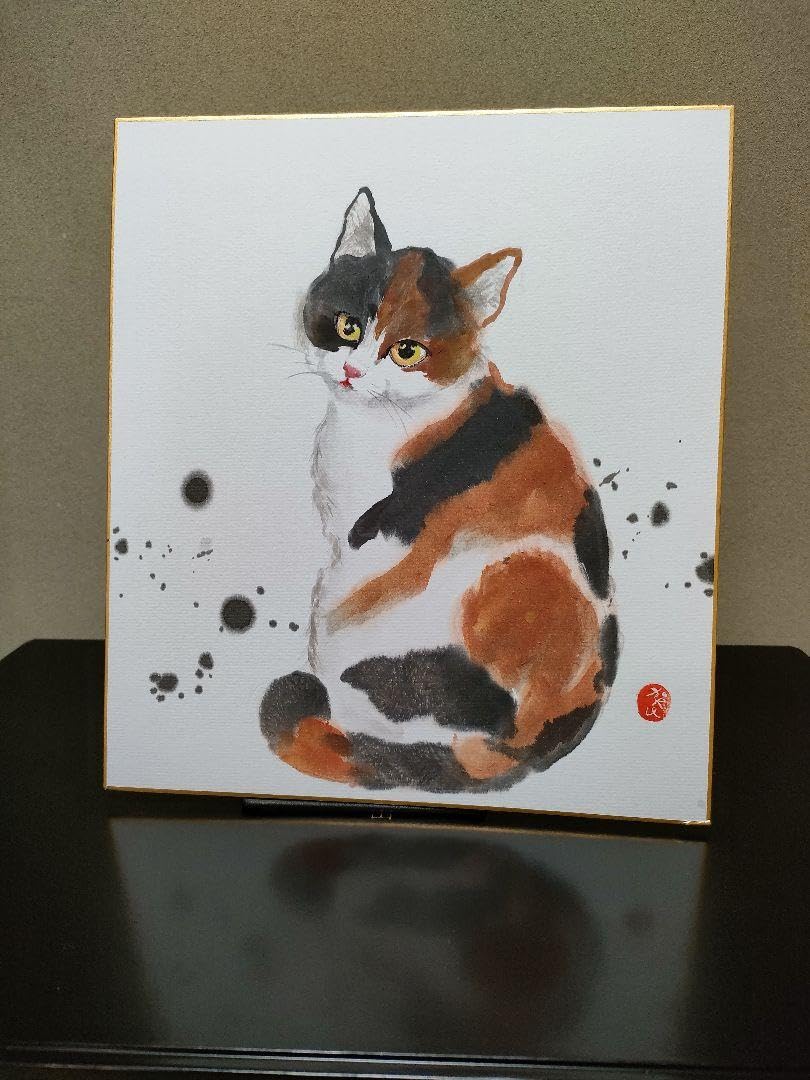 油絵 専用 おもなが猫三きょうだい 油絵 専用 おもなが猫三きょうだい