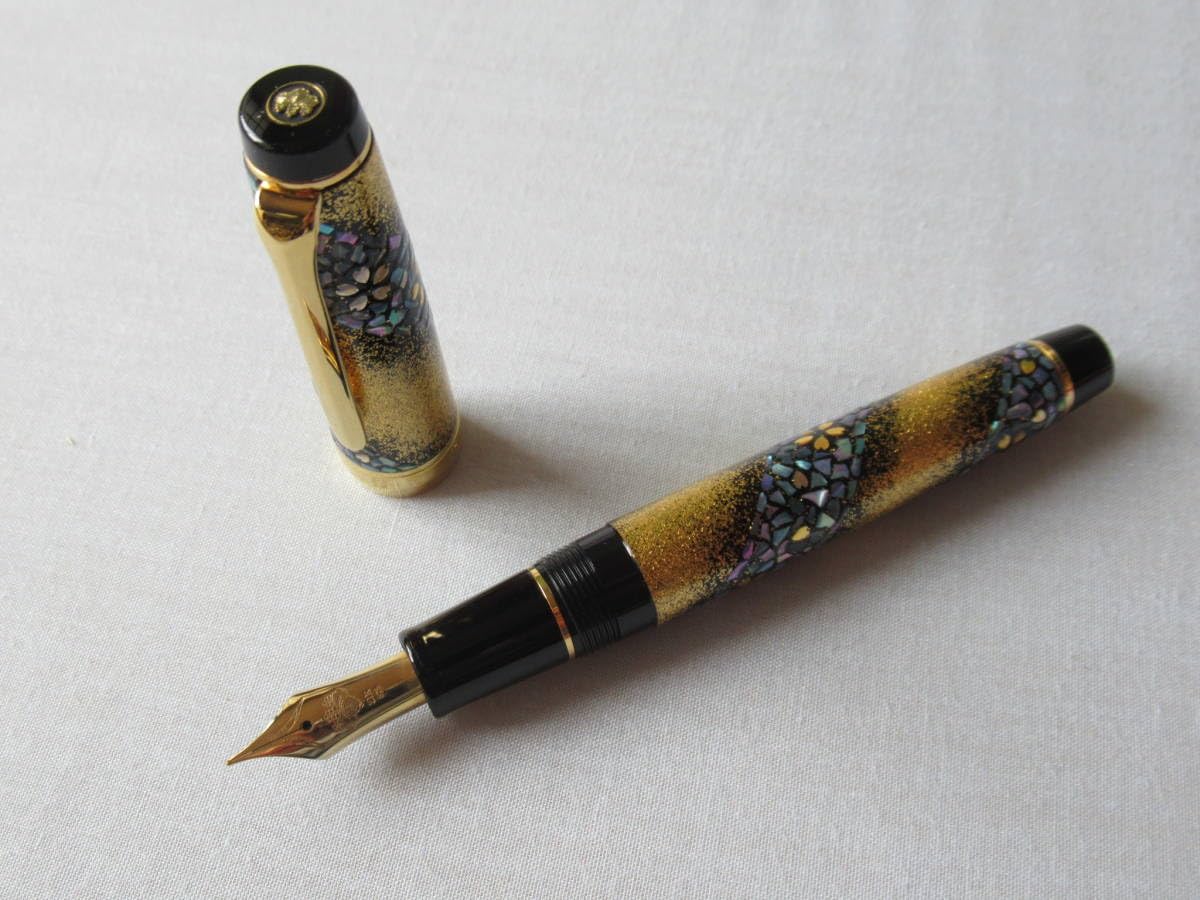 SAILOR セーラー万年筆 プロフィット21 螺鈿 星屑 黒 21K 長刀NM 詳細