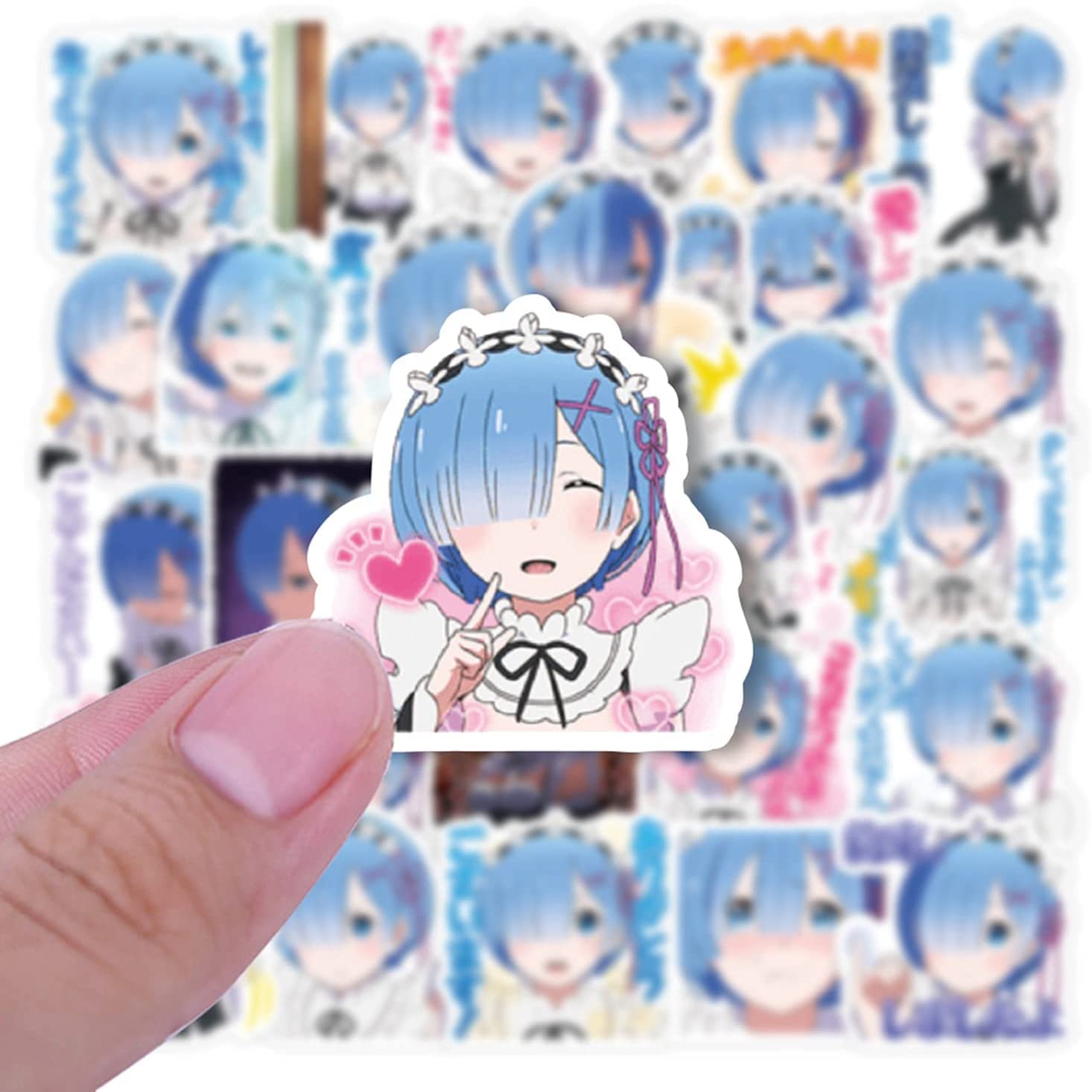 Amazon.co.jp: ゼロから始める異世界生活 リゼロ ステッカー レム Rem