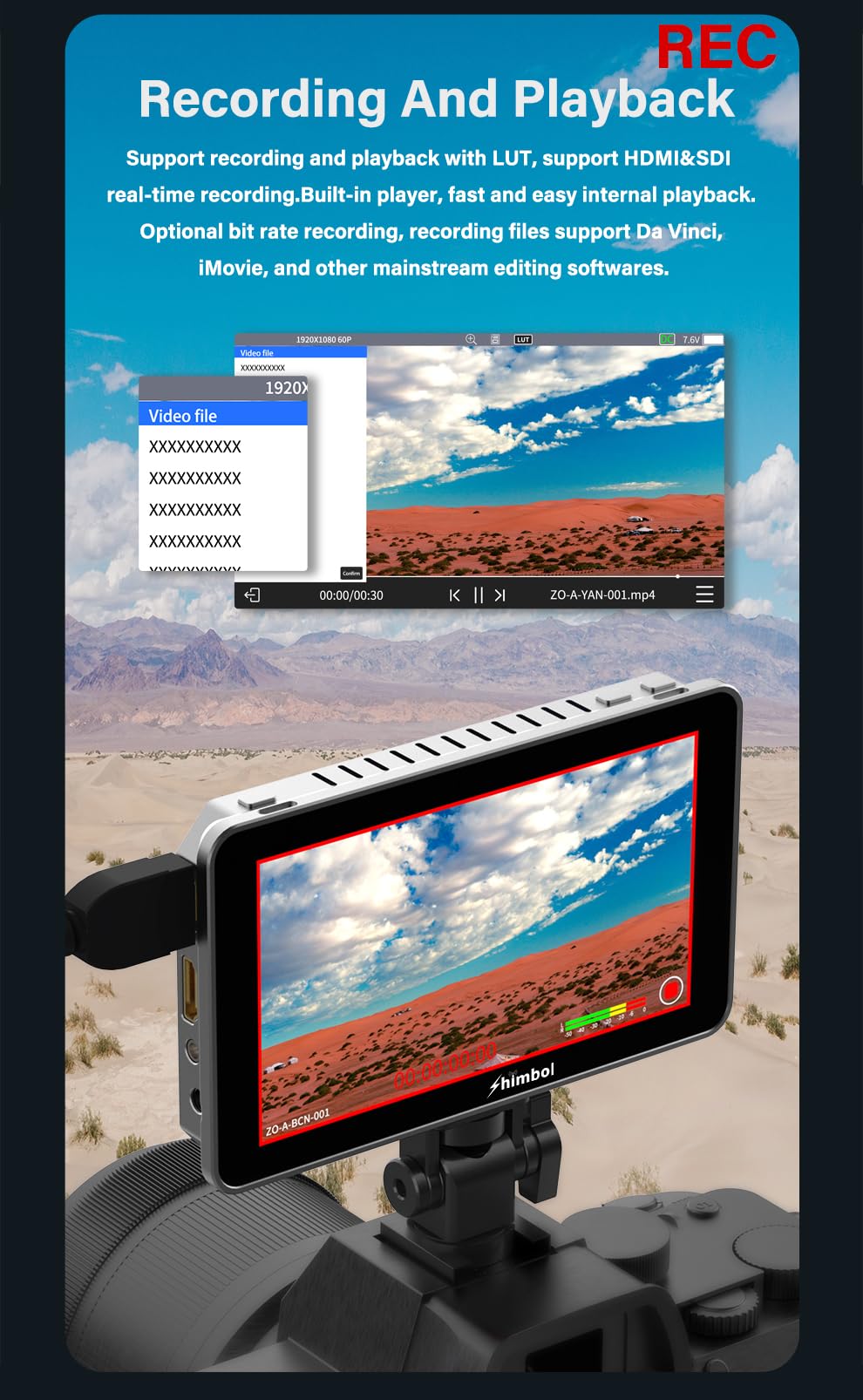 Amazon | 【国内正規品】Shimbol Memory I Pro 5.5インチ 3D LUT HDMI