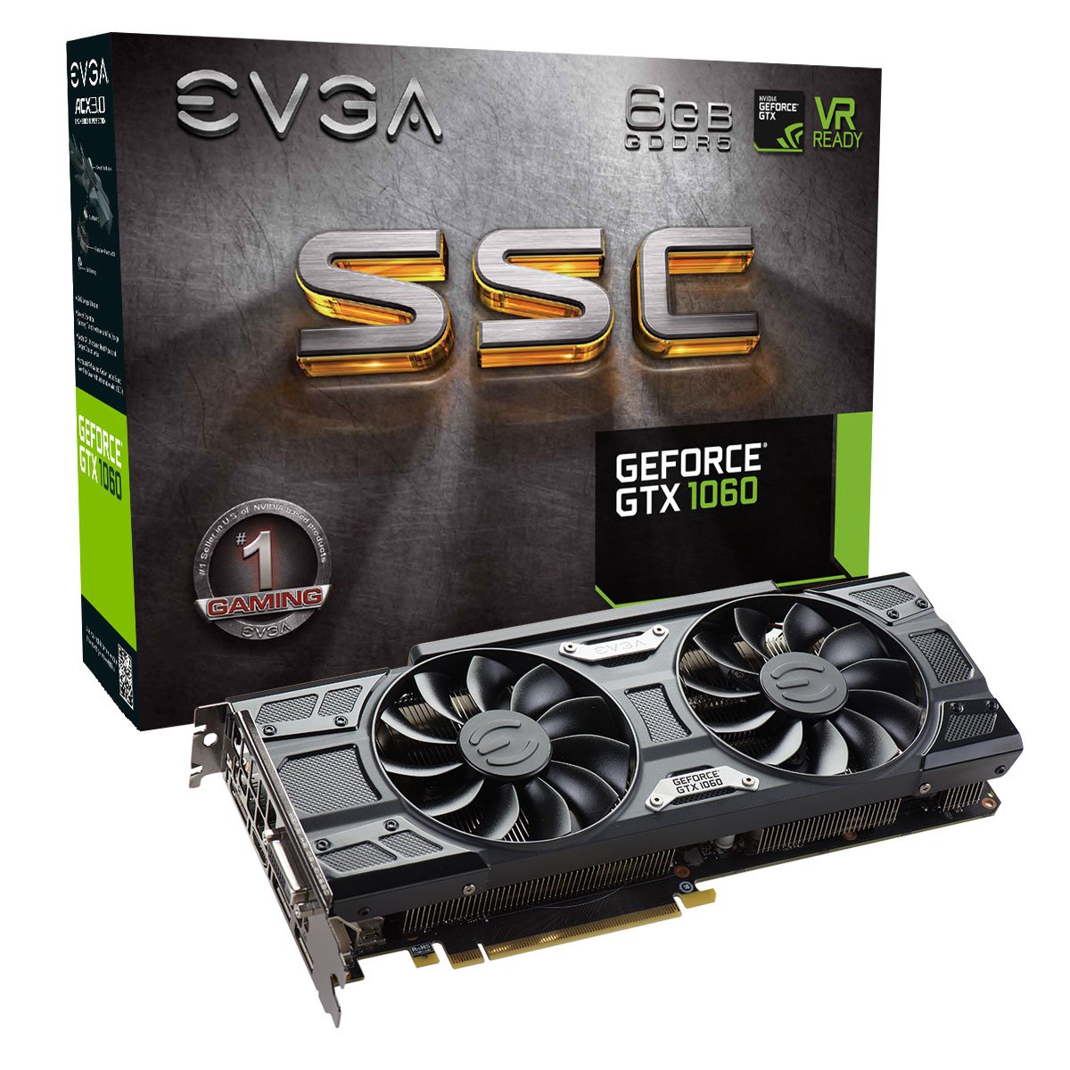 Amazon.com: EVGA GeForce GTX 1060 6GB SSC GAMING ACX 3.0, 6GB