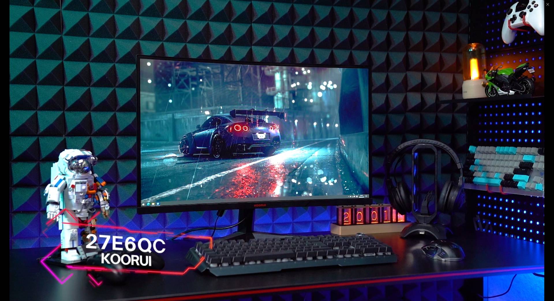 Amazon.co.jp: KOORUI ゲーミングモニター 27インチモニター 湾曲/曲面