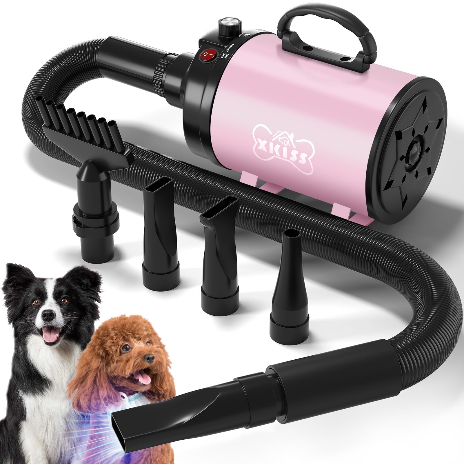 XKISS 犬 ドライヤー 3.8 PS / 2800 W 犬用 ドライヤー 猫 ド