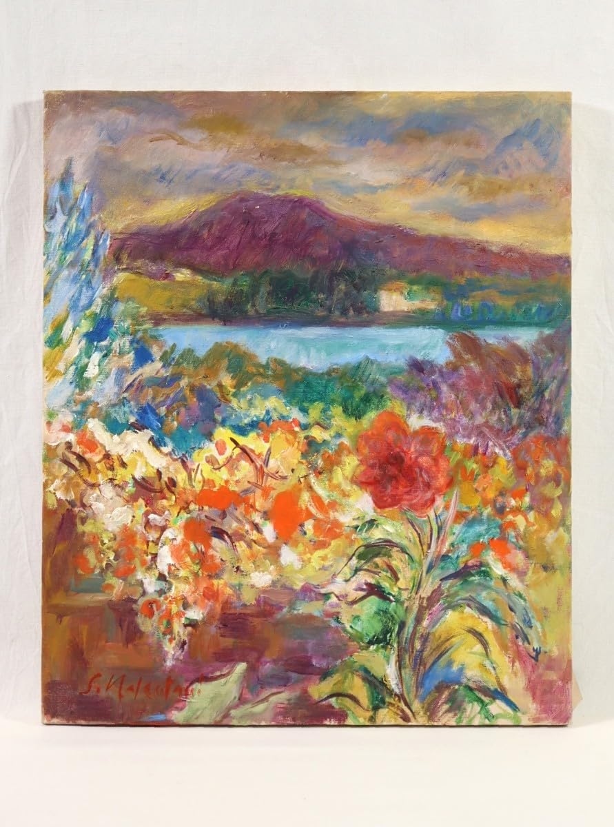 現代美術,赤曽部麻衣子「窓外」100号油彩,春陽展出品作 現代美術,赤