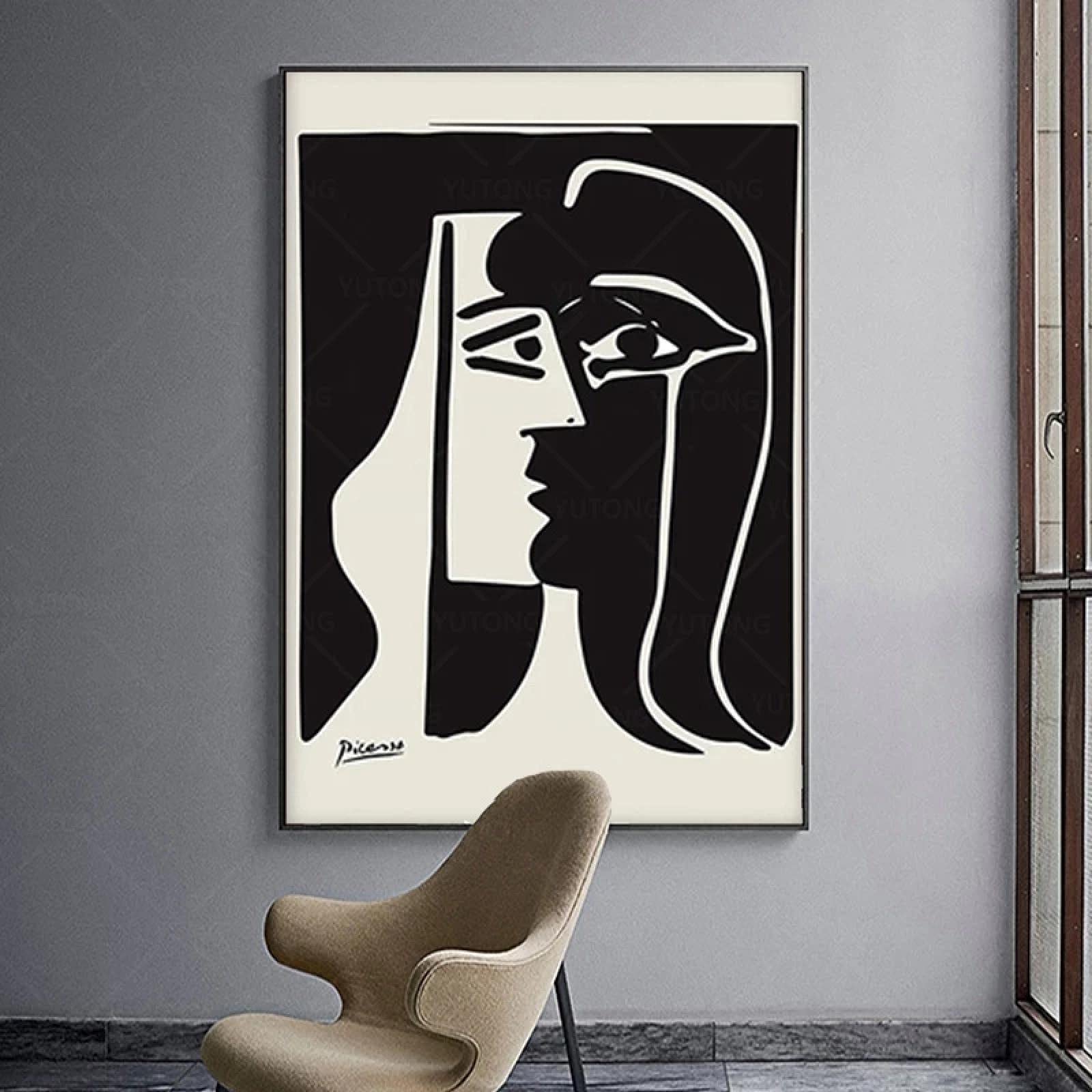 パブロ・ピカソ 絵画アートポスター（シルクスクリーン）額縁つき