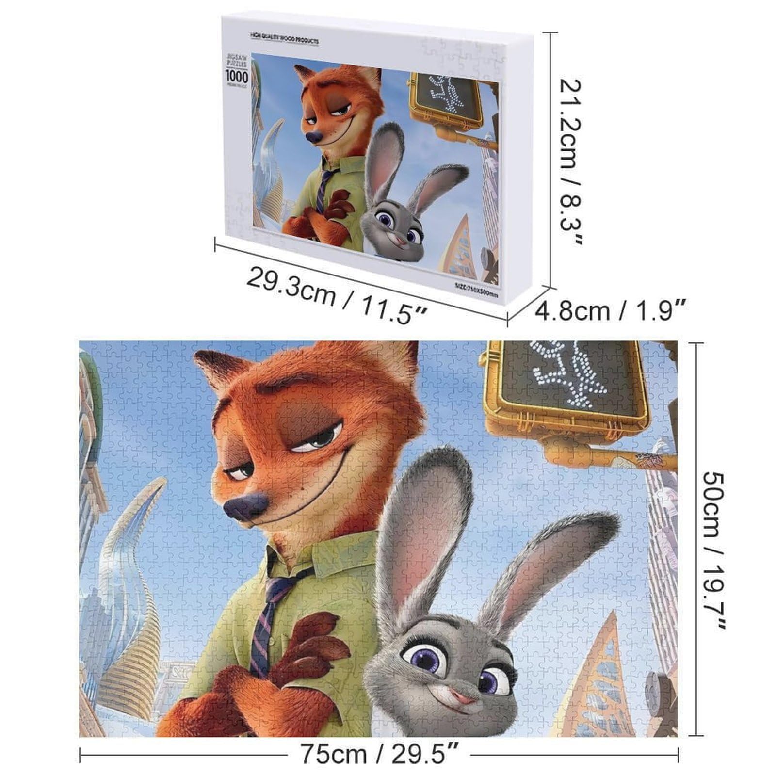 Amazon | ズートピア ニック ワイルド ジグソーパズル 1000ピース