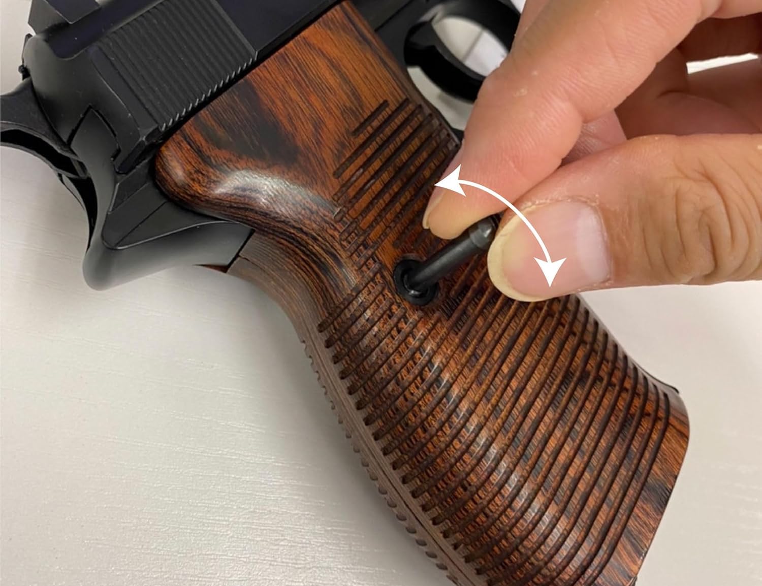 ○MARUZEN ワルサー P38 ガスガン ac40○木製グリップおまけ