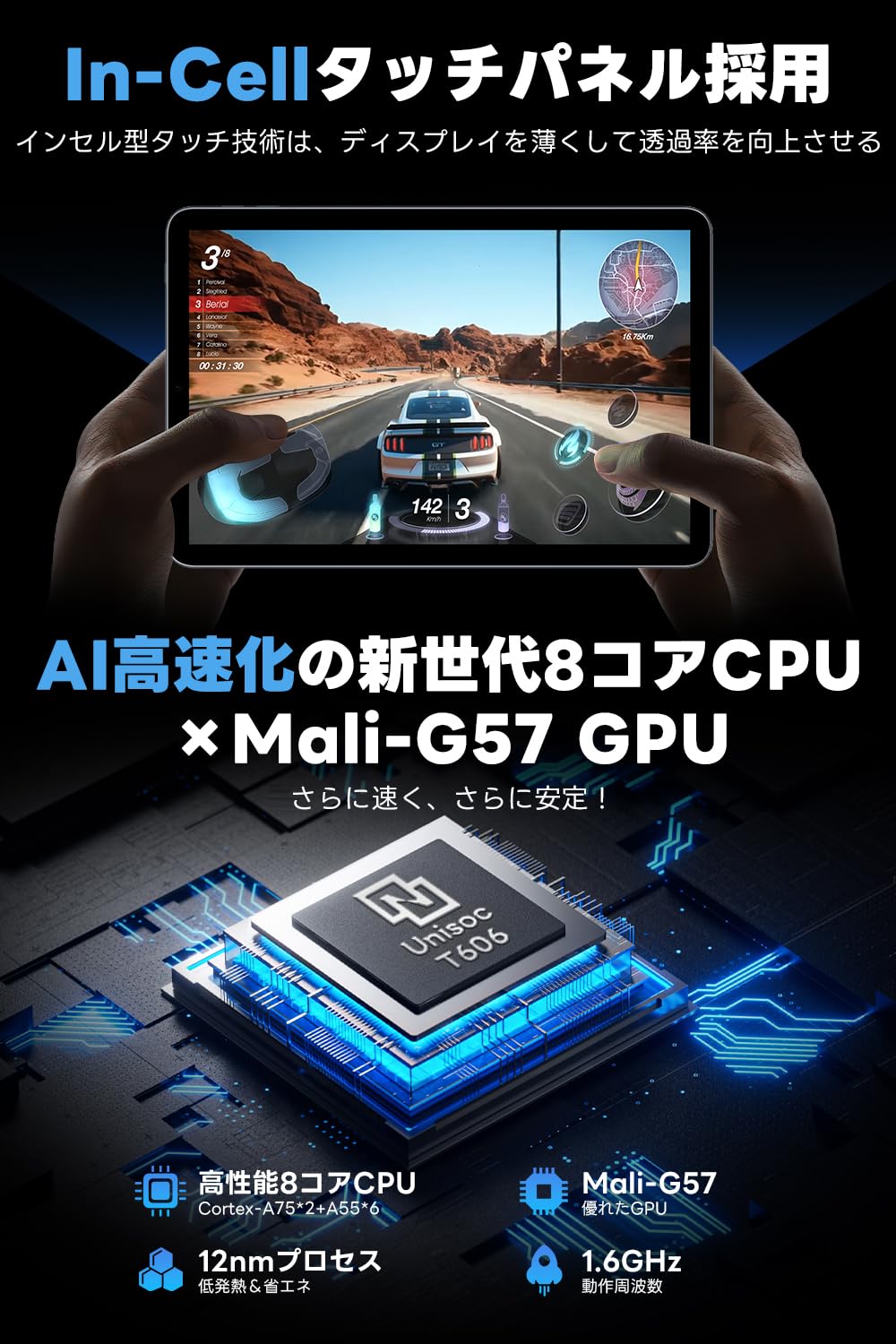 Amazon.co.jp: Android 15 タブレット【 10.1インチ大画面＆AI最適化OS