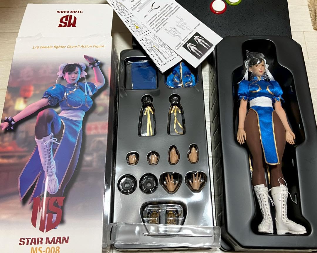 春麗 チュンリー 新品 1/6 アクションフィギュア シームレス素体 眼球