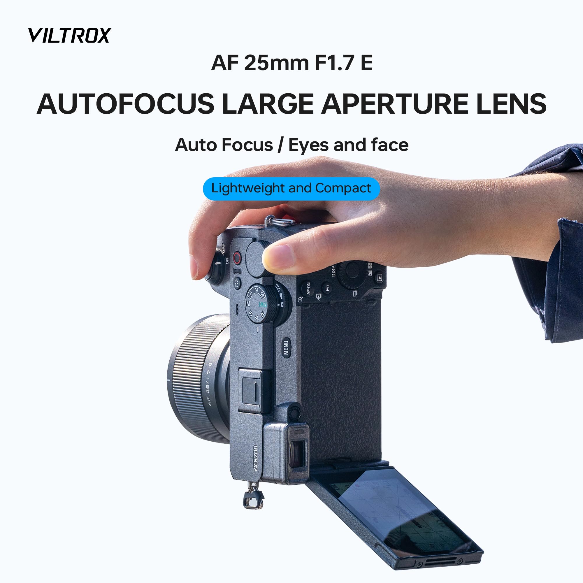 Amazon.com : VILTROX AF 25mm F1.7 Air E Lens for Sony E Mount, f